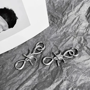 сріблясті сережки