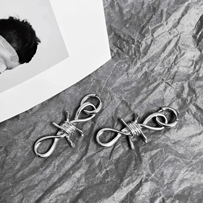 сріблясті сережки