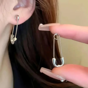 Сріблясті сережки-шпильки сережки-шпильки