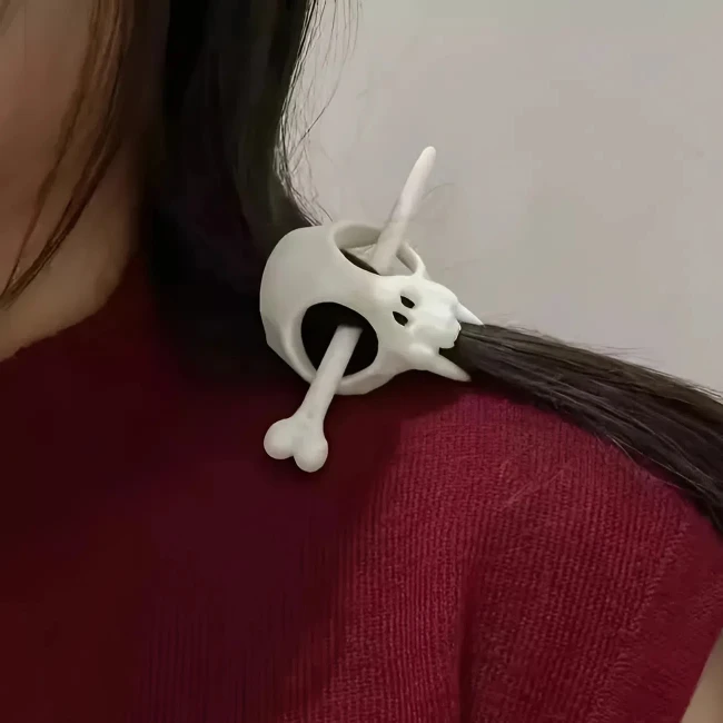 заколка для волосся череп