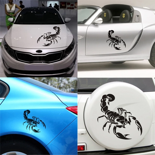 3д наклейка скорпион