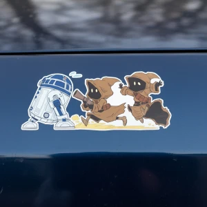 Наклейка на машину з персонажами Зоряних Війн наклейка на машину