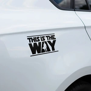 Наклейка на авто Мандалорець наклейка на авто