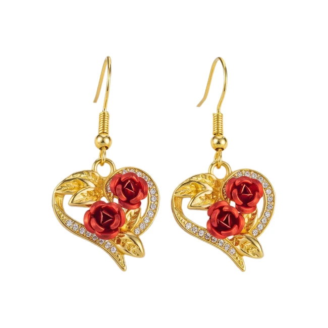 серьги со стразами