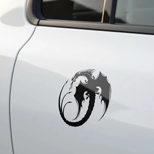 Накліпка на машину у формі дракона наліпка на машину