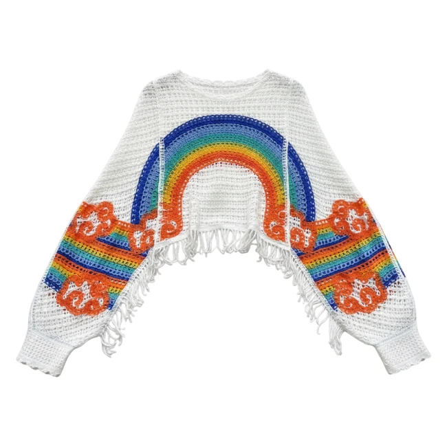 джемпер в сетку