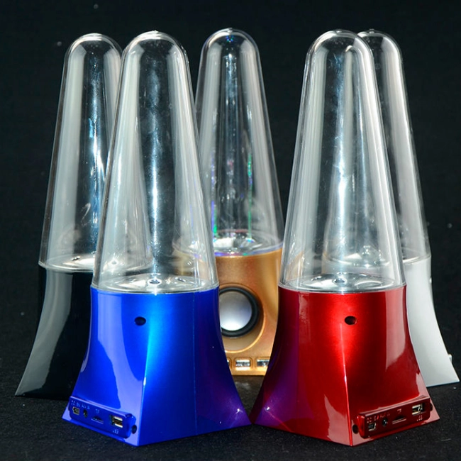 колонки фонтан зі світловим ефектом