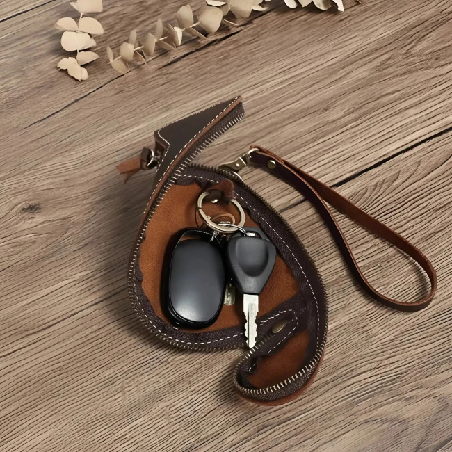 шкіряний чохол для ключів
