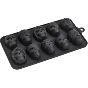 Кондитерская силиконовая форма Черепа (10 ячеек) кондитерская силиконовая форма