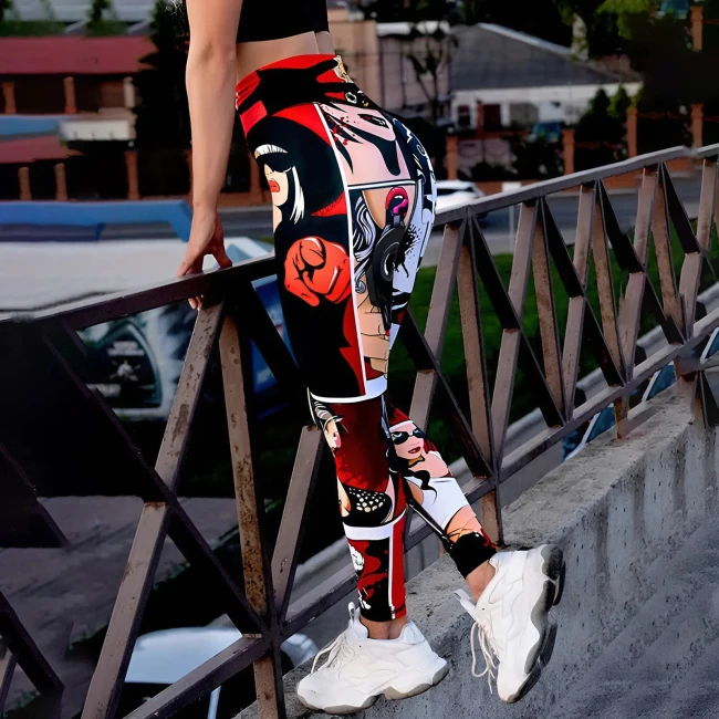 леггинсы с принтом