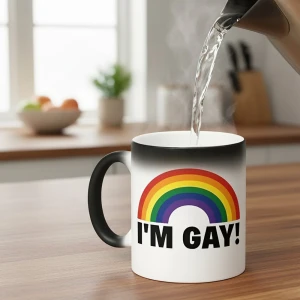 Кружка-хамелеон с надписью "I'm gay" кружка-хамелеон