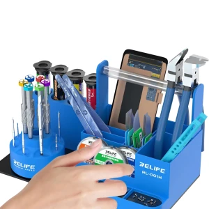 Настольная подставка для инструментов при ремонте электроники с вращающейся базой (360°) Настольная подставка для инструментов