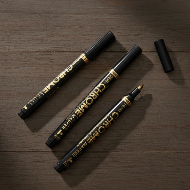 маркери із дзеркальним ефектом золота