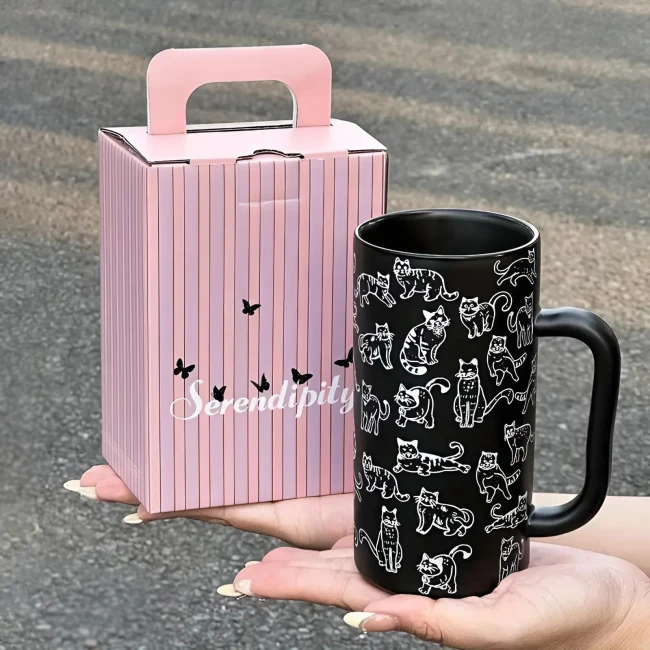 чашка з малюнками котів