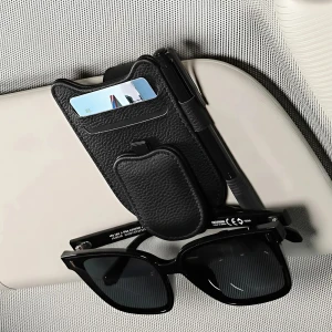 Тримач для окулярів в автомобіль із відділенням для карток тримач для окулярів в автомобіль