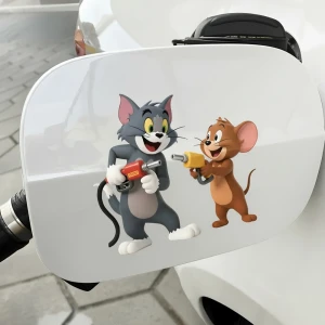 Наклейка на кришку бензобака Том і Джеррі наклейка на кришку бензобака