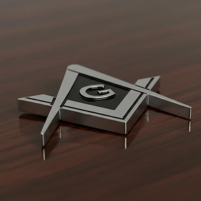 значок Циркуль і кутник