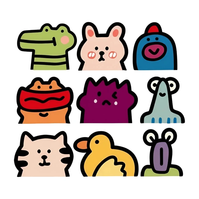 набір наклейок на машину