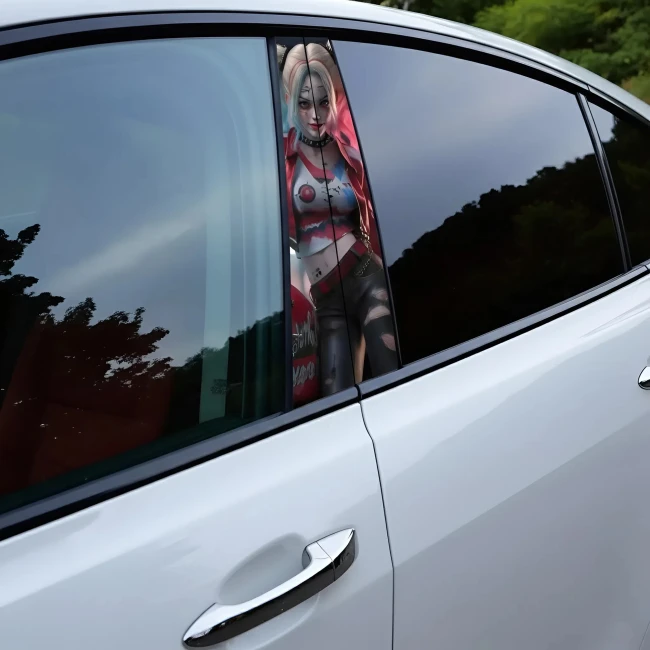 наклейка на стійки авто