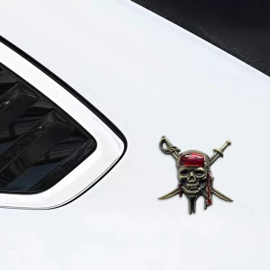 Металева наклейка на авто Пірати Карибського моря металева наклейка на авто