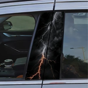 Наклейки на стійки автомобіля із зображенням блискавки наклейки на стійки автомобіля