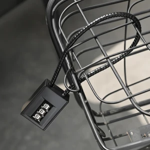 Протиугінний кодовий замок зі сталевим тросом кодовий замок зі сталевим тросом