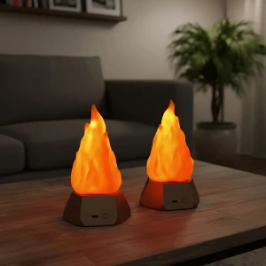 Настільні світильники у вигляді полум'я (2 шт) світильники у вигляді полум'я