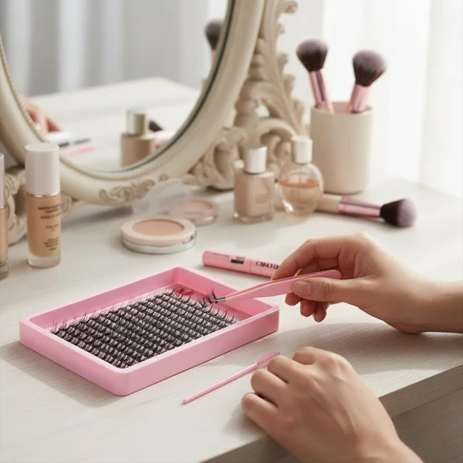 набір для нарощування вій з клеєм