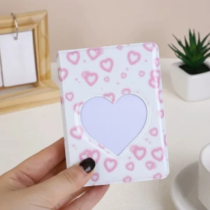 Биндер для К-поп карт с сердечками биндер для К-поп карт