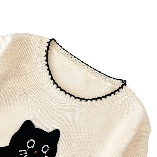 женский свитер с принтом