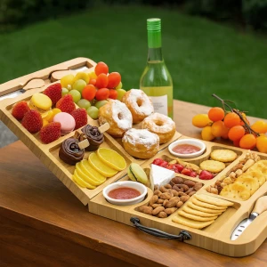 Складана дошка для сервірування з приборами дошка для сервірування