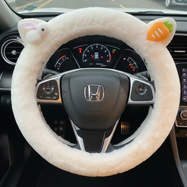 пухнастий чохол для керма