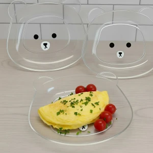 Прозорі тарілки Ведмедики (3 шт) тарілки Ведмедики