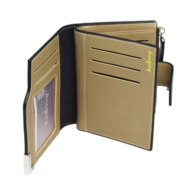 мужской кошелек на кнопке