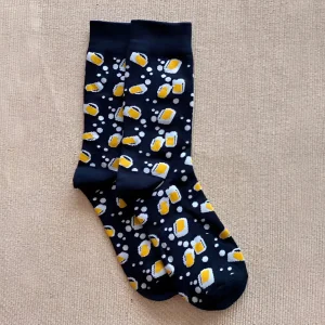 Шкарпетки з принтом Пивні кухлі (37-43 рр) шкарпетки з принтом шкарпетки з пивом шкарпетки з келихами