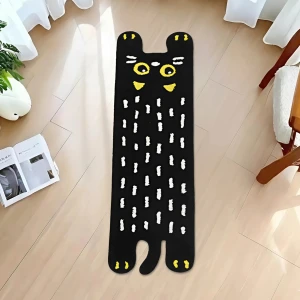 Підлоговий килим з котиком (30 см х 100 см) килим з котиком приліжковий килимок котик килим у вигляді котика