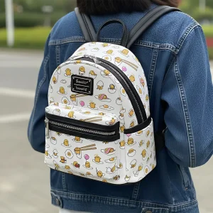 Жіночий міні-рюкзак з персонажем Гудетама (ледаче яйце) жіночий міні-рюкзак маленький рюкзак з принтом рюкзак з мультяшним принтом