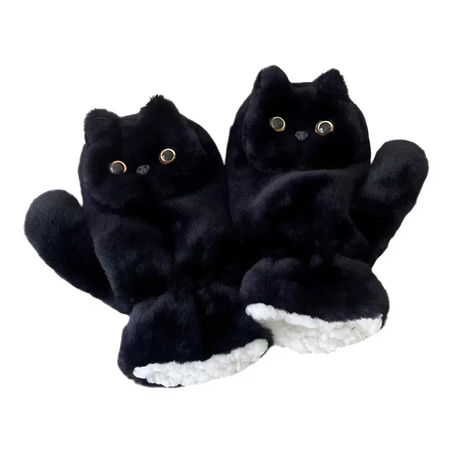 рукавиці з хутра