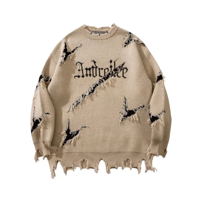 чоловічий светр з написом