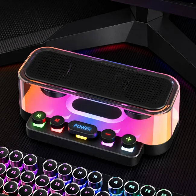 стерео колонка з підсвічуванням RGB