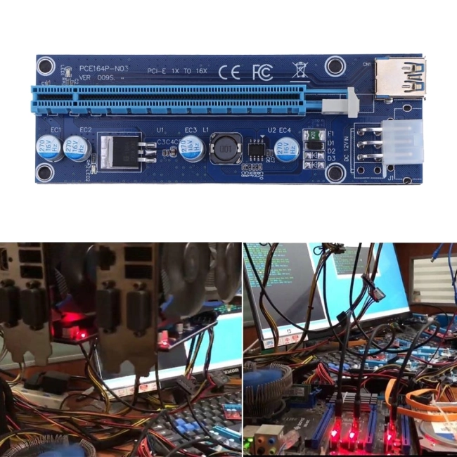 райзер pci-e 16x шлейф-удлинитель для видеокарты