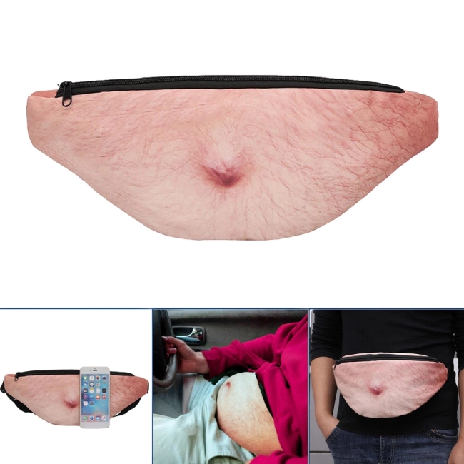 сумка на пояс в виде живота