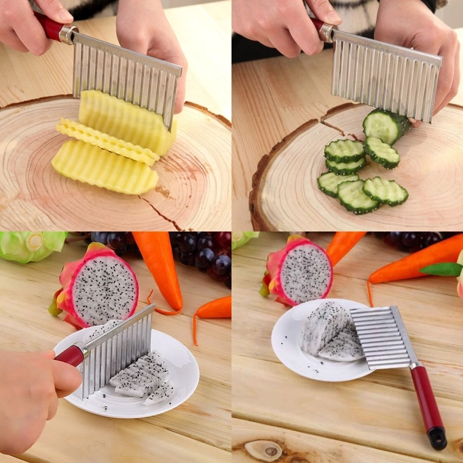 нож для рифленой нарезки овощей