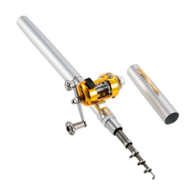 карманная удочка с катушкой