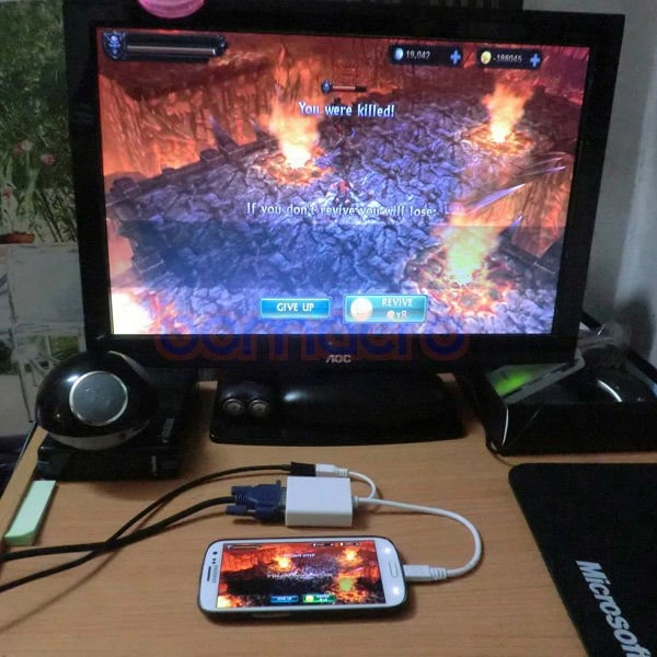 переходник microusb vga