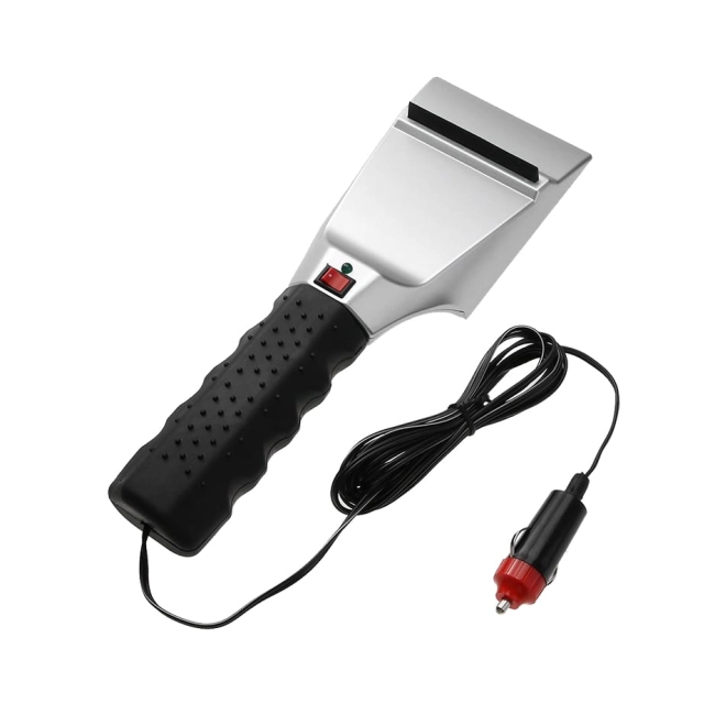 скребок с подогревом для автомобиля