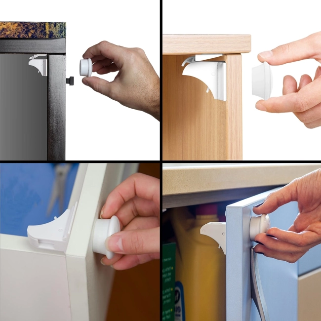 скрытый магнитный замок для мебели