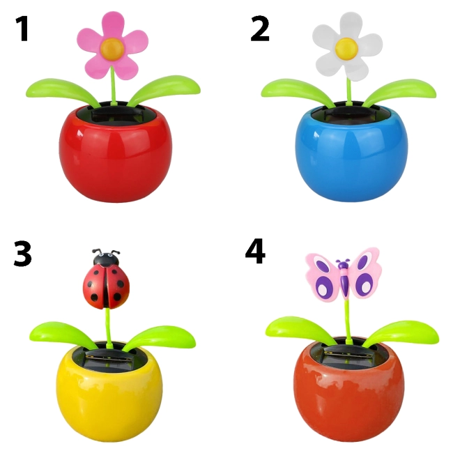 цветок танцующий с солнечной батареей