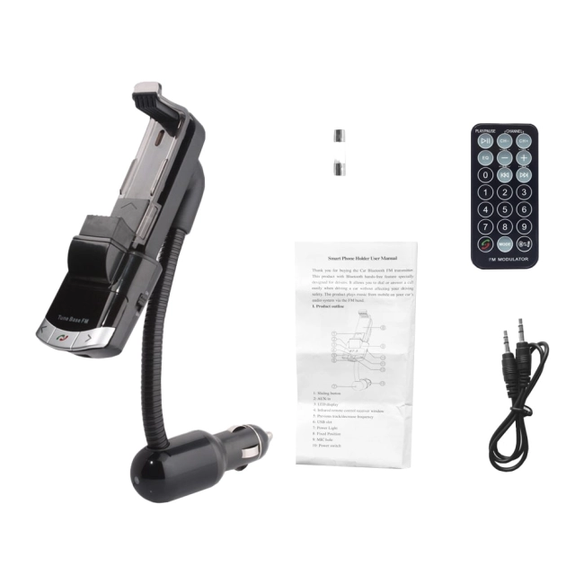 fm трансмиттер hands free с держателем телефона