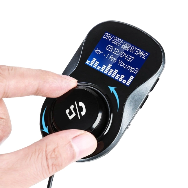 fm трансмиттер для автомобиля с магнитным держателем